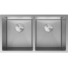 Mexen Binox roostevabast terasest kahekambriline valamu 800 x 450 mm, inox HC - 6421802000-01HC