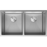 Mexen Binox teräksinen kahden altaan keittiöallas 800 x 450 mm, inox HC - 6421802000-01HC