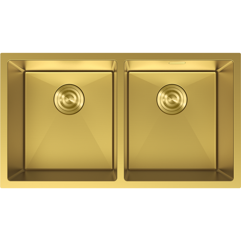 Mexen Binox lavello in acciaio inox a 2 vasche 800 x 450 mm, oro - 6421802000-55