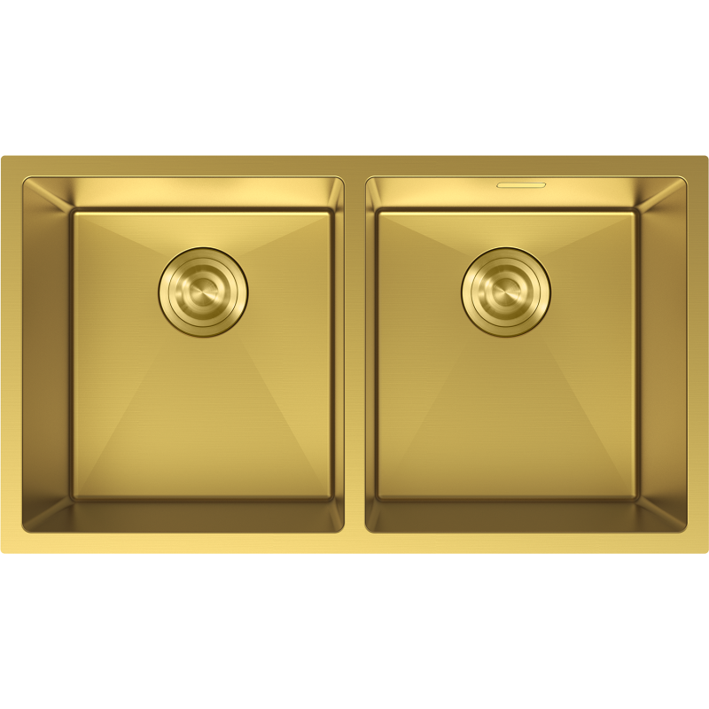 Mexen Binox teräksinen 2-allas 800 x 450 mm, kultainen - 6421802000-55