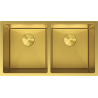 Mexen Binox 2-bowl stainless steel sink 800 x 450 mm, gold HC - 6421802000-55HC