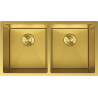 Mexen Binox Spüle Edelstahl 2-Kammer 800 x 450 mm, gold HC - 6421802000-55HC