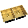 Mexen Binox Spüle Edelstahl 2-Kammer 800 x 450 mm, gold HC - 6421802000-55HC