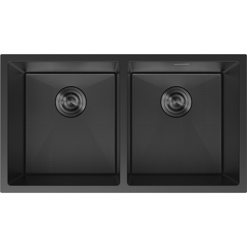 Mexen Binox dvokomorni čelični sudoper 800 x 450 mm, crna HC - 6421802000-70HC
