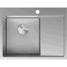 Mexen Exar čelični sudoper s 1 komorom i ocjeđivačem, lijevi 620 x 480 mm, inox HC - 6431621005L-01HC