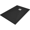 Mexen Stone+ komposiitmaterjalist ristkülikukujuline dušialus 120 x 80 cm, must - 44708012