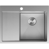 Mexen Exar čelični sudoper s 1 komorom i ocjeđivačem, desni 620 x 480 mm, inox HC - 6432621005P-01HC
