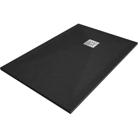 Mexen Stone+ Rectangular Composite Shower Tray 130 x 80 cm, Black - 44708013