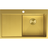 Mexen Exar zlewozmywak stalowy 1-komorowy z ociekaczem, prawy 780 x 480 mm, złoty HC - 6434781010P-55HC