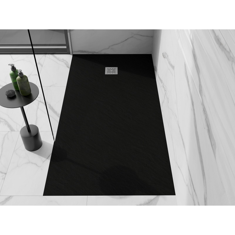Mexen Stone+ rectangular composite shower tray 160 x 80 cm, black - 44708016