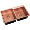 Mexen Xorin steel sink 2-chamber 780 x 450 mm, copper HC - 6441782000-65HC