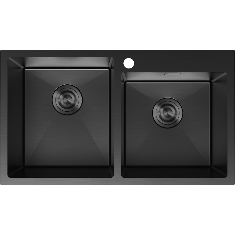 Mexen Xorin 2-fack diskho i stål 780 x 450 mm, svart - 6441782000-70