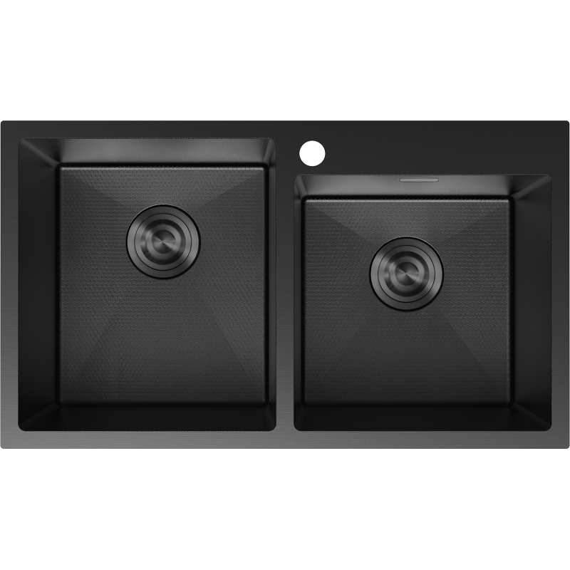 Mexen Xorin teräksinen kaksialtainen 780 x 450 mm, musta HC - 6441782000-70HC