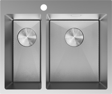 Mexen Flexo jeklena pomivalno korito 1,5-prekatno 610 x 510 mm, inox HC - 6446611500-01HC