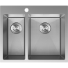 Mexen Flexo 1.5-bowl Stainless Steel Sink 610 x 510 mm, Inox HC - 6446611500-01HC