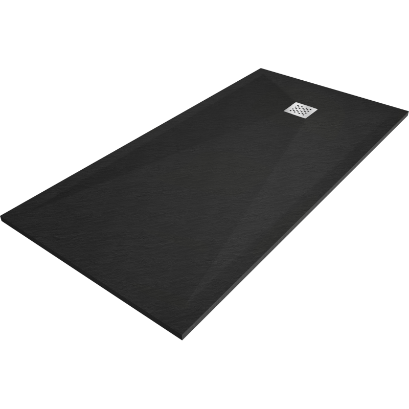 Mexen Stone+ brodzik kompozytowy prostokątny 180 x 80 cm, czarny - 44708018