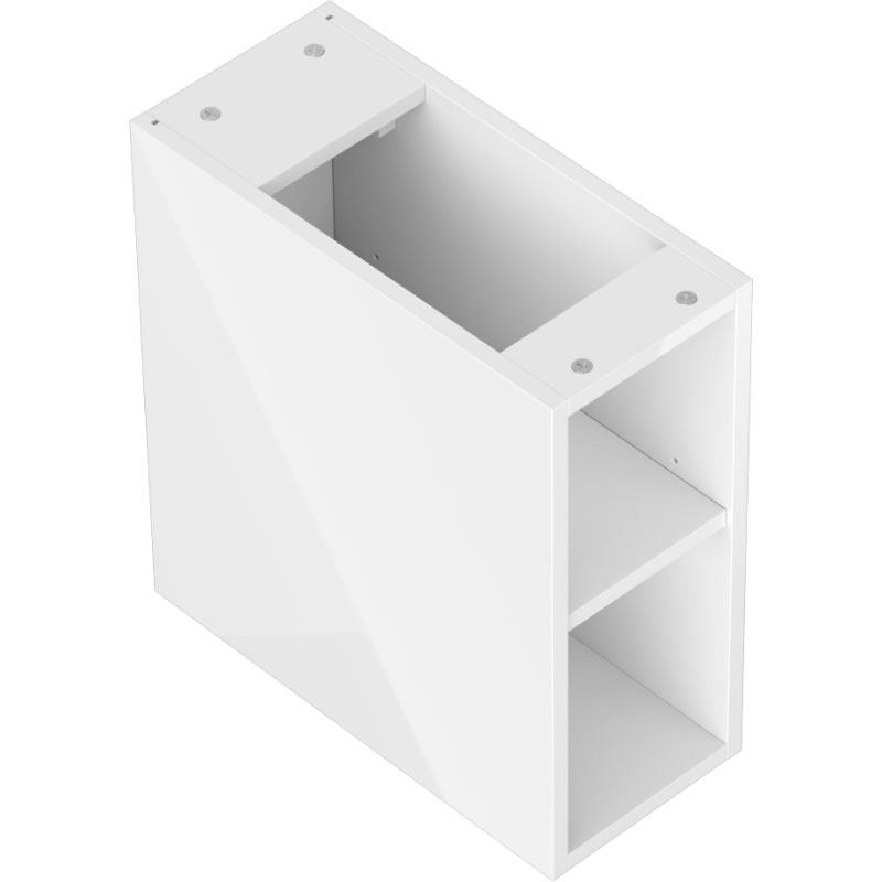 Mexen Box-A offene Schrank mit Regal 20 cm, weißer Glanz - 91AX2-0200-470-0-00