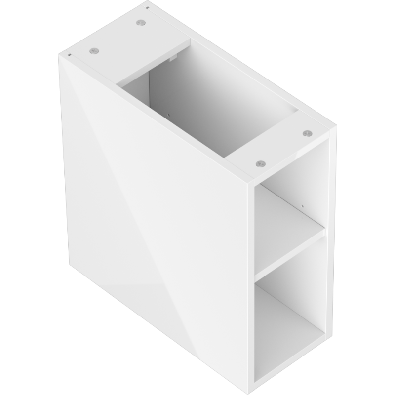 Mexen Box-A szafka otwarta z półką 20 cm, biała połysk - 91AX2-0200-470-0-00