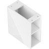 Mexen Box-A offene Schrank mit Regal 20 cm, weiß glänzend - 91AX2-0200-470-0-00