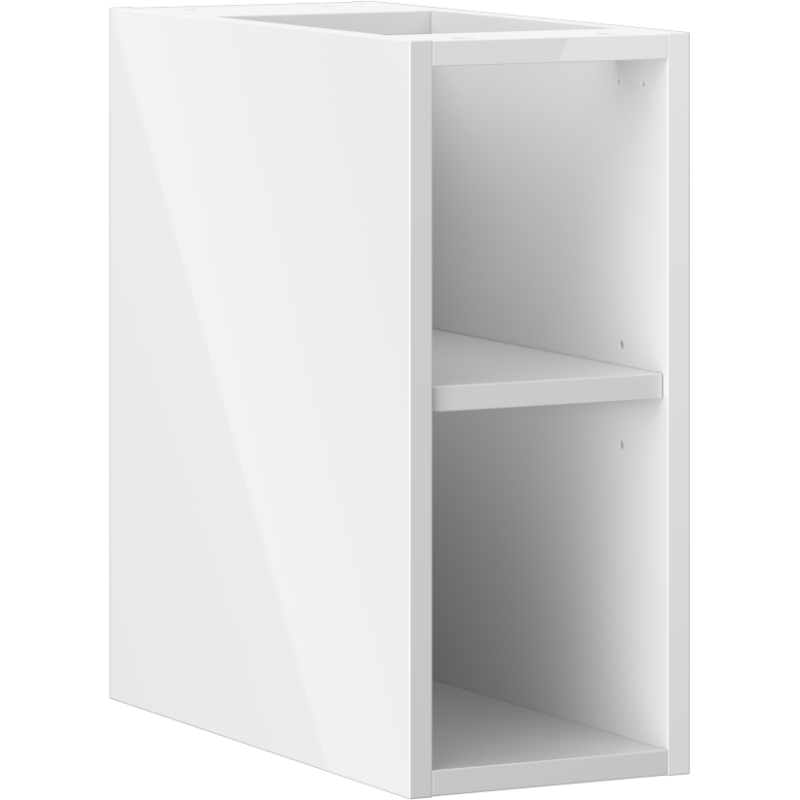 Mexen Box-A szafka otwarta z półką 20 cm, biała połysk - 91AX2-0200-470-0-00