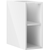 Mexen Box-A szafka otwarta z półką 20 cm, biała połysk - 91AX2-0200-470-0-00