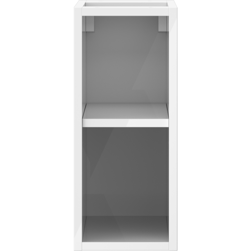 Mexen Box-A armadietto aperto con ripiano 20 cm, bianco lucido - 91AX2-0200-470-0-00