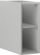 Mexen Box-A open kastje met plank 20 cm, grijs mat - 91AX2-0200-470-0-62