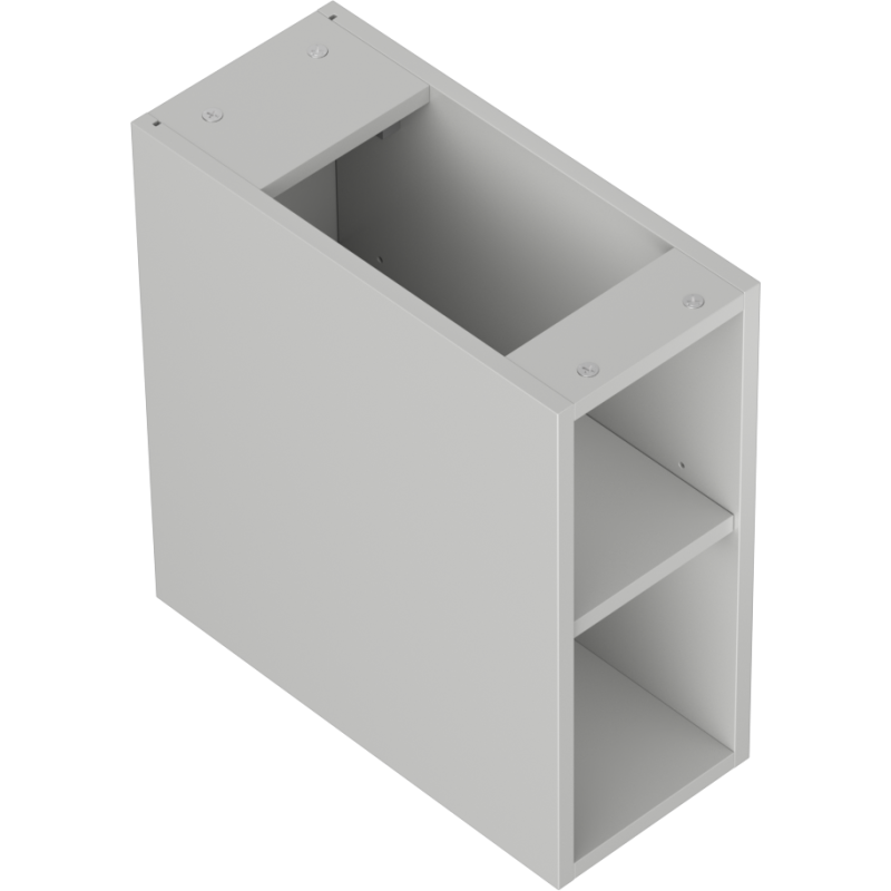 Mexen Box-A szafka otwarta z półką 20 cm, szara mat - 91AX2-0200-470-0-62