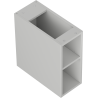 Mexen Box-A offener Schrank mit Regal 20 cm, grau matt - 91AX2-0200-470-0-62