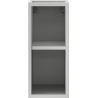 Mexen Box-A szafka otwarta z półką 20 cm, szara mat - 91AX2-0200-470-0-62