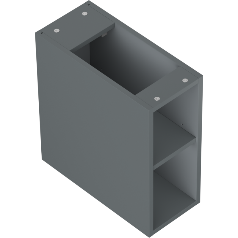 Mexen Box-A armadietto aperto con ripiano 20 cm, grafite opaco - 91AX2-0200-470-0-66