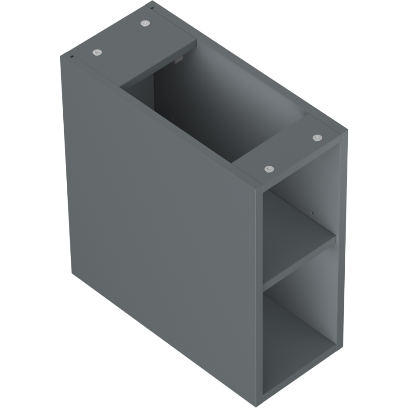 Mexen Box-A open cabinet with shelf 20 cm, matte graphite - 91AX2-0200-470-0-66