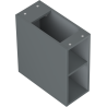 Mexen Box-A armário aberto com prateleira 20 cm, grafite mate - 91AX2-0200-470-0-66