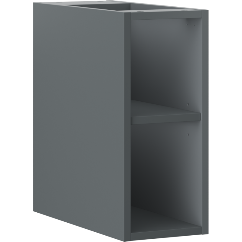Mexen Box-A offener Schrank mit Regal 20 cm, Graphit matt - 91AX2-0200-470-0-66