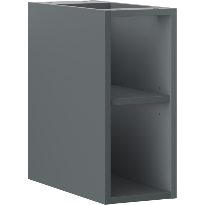 Mexen Box-A szafka otwarta z półką 20 cm, grafit mat - 91AX2-0200-470-0-66