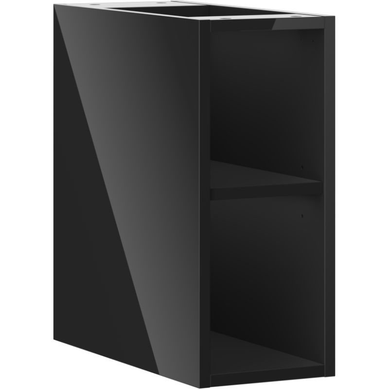 Mexen Box-A open cabinet with a shelf 20 cm, black gloss - 91AX2-0200-470-0-70