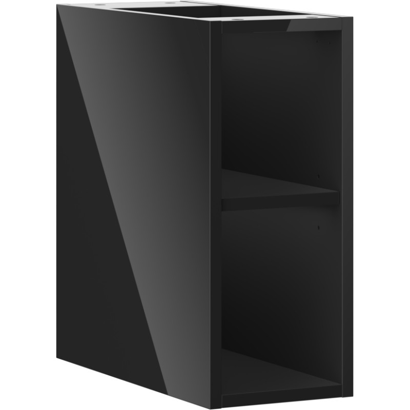 Mexen Box-A szafka otwarta z półką 20 cm, czarna połysk - 91AX2-0200-470-0-70