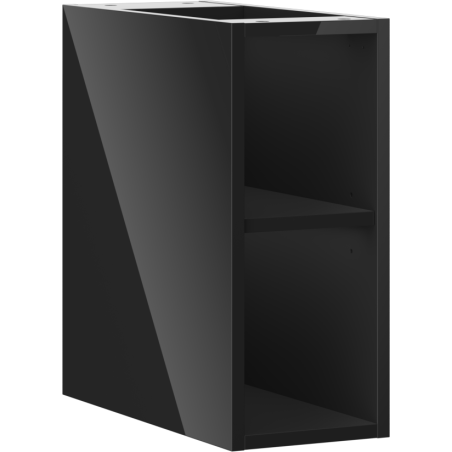Mexen Box-A offene Schrank mit Regal 20 cm, schwarz glänzend - 91AX2-0200-470-0-70