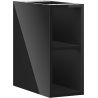 Mexen Box-A offene Schrank mit Regal 20 cm, schwarz glänzend - 91AX2-0200-470-0-70