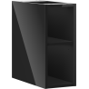 Mexen Box-A szafka otwarta z półką 20 cm, czarna połysk - 91AX2-0200-470-0-70