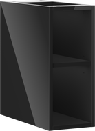 Mexen Box-A armario abierto con estante 20 cm, negro brillo - 91AX2-0200-470-0-70
