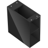 Mexen Box-A szafka otwarta z półką 20 cm, czarna połysk - 91AX2-0200-470-0-70