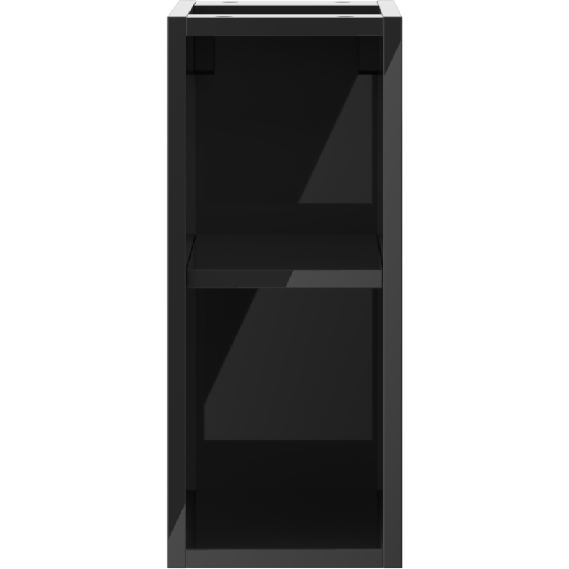 Mexen Box-A open cabinet with a shelf 20 cm, black gloss - 91AX2-0200-470-0-70