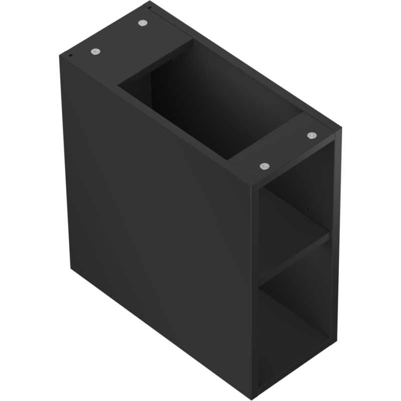 Mexen Box-A armário aberto com prateleira 20 cm, preto mate - 91AX2-0200-470-0-71