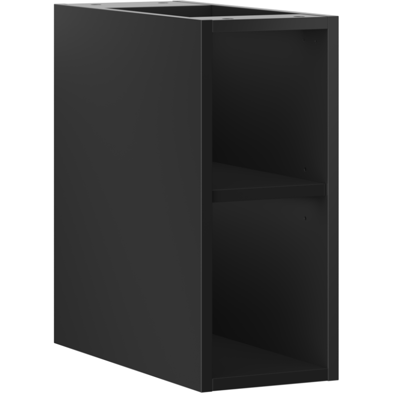 Mexen Box-A open kastje met plank 20 cm, zwart mat - 91AX2-0200-470-0-71