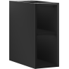 Mexen Box-A szafka otwarta z półką 20 cm, czarna mat - 91AX2-0200-470-0-71