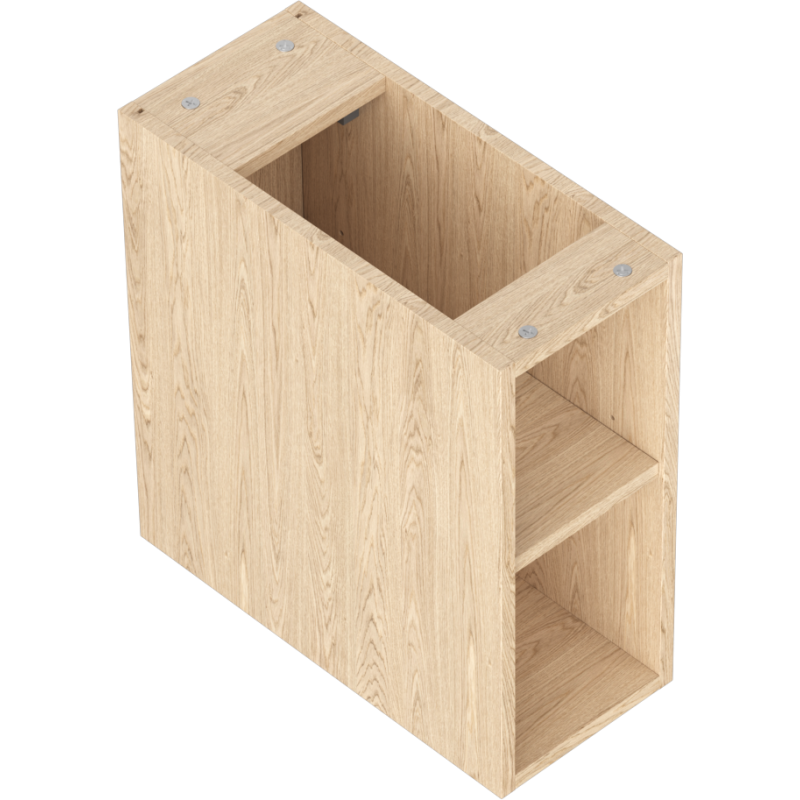 Mexen Box-A armoire ouverte avec étagère 20 cm, chêne - 91AX2-0200-470-0-81