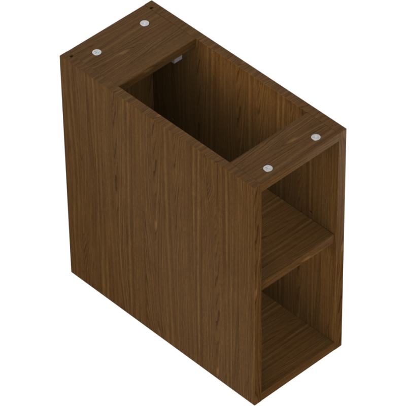 Mexen Box-A armadietto aperto con ripiano 20 cm, noce - 91AX2-0200-470-0-86