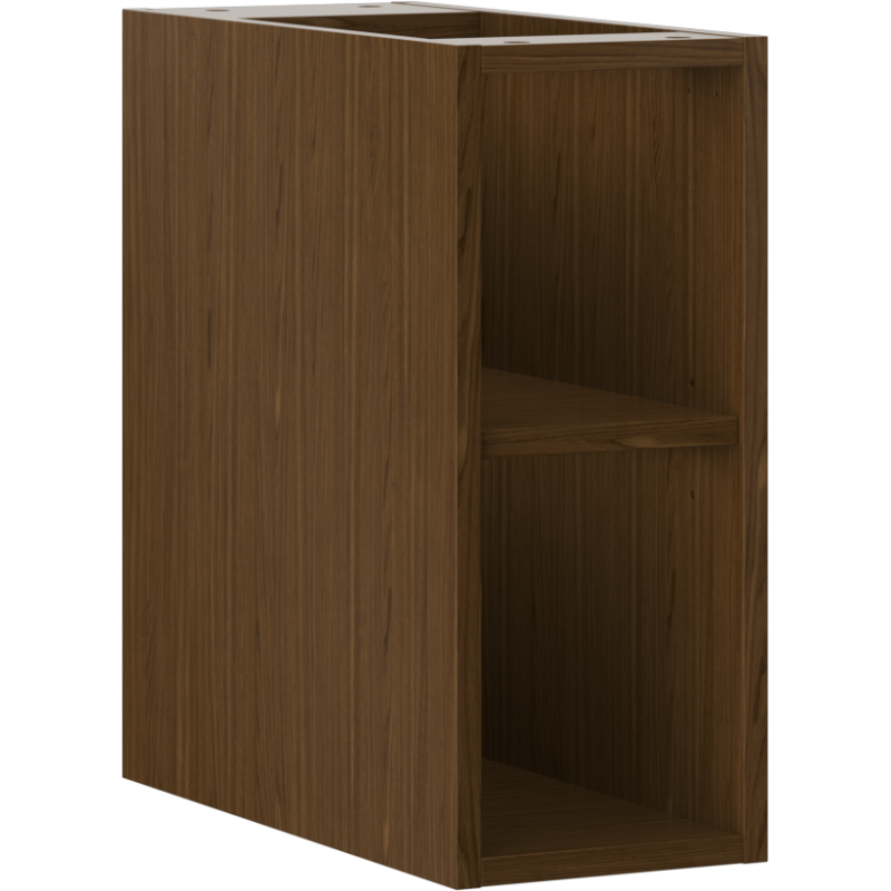 Mexen Box-A open cabinet with shelf 20 cm, walnut - 91AX2-0200-470-0-86