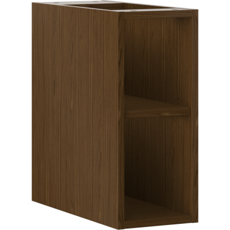 Mexen Box-A offener Schrank mit Regal 20 cm, Nussbaum - 91AX2-0200-470-0-86